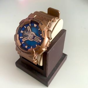 G Shock Women’s Rose Gold Watch w/ Blue Dial